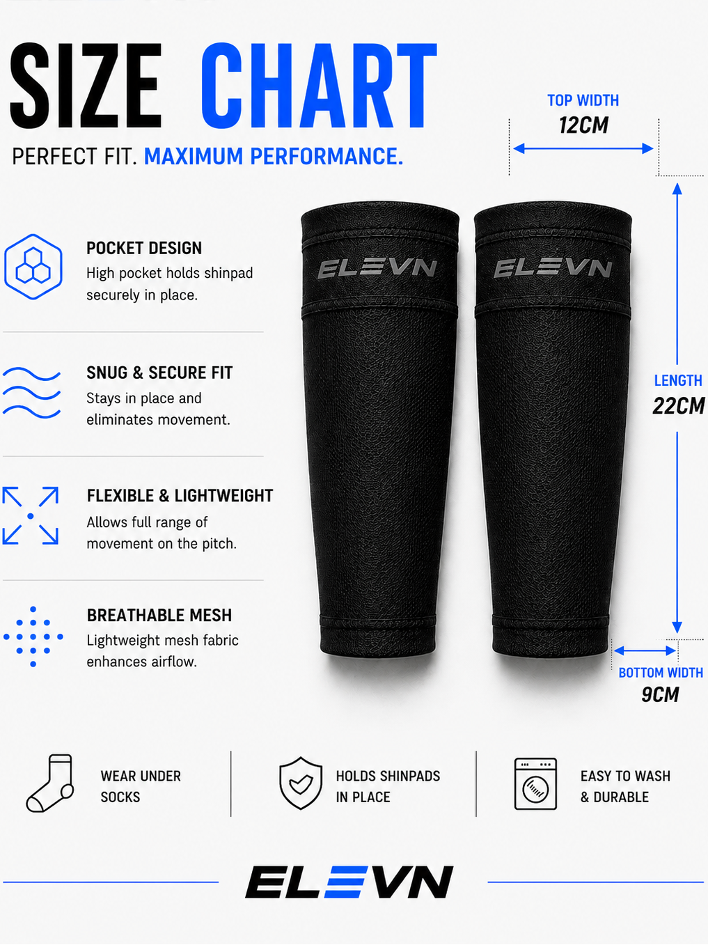 Shin Pad Pocket Sleeve